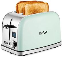 Тостер Kitfort КТ-4098 850Вт мятный/серебристый | код 2006333 | KITFORT
