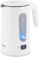 Чайник электрический Hyundai HYK-G5510 1.5л. 2200Вт белый/прозрачный корпус: стекло | код 1988576 | HYUNDAI