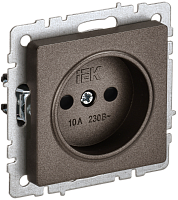 BRITE Роз. без з/к с з/ш 10А РСш10-2-БрТБ бр. IEK | код BR-R13-10-K45 | IEK