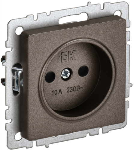 BRITE Роз. без з/к с з/ш 10А РСш10-2-БрТБ бр. IEK | код BR-R13-10-K45 | IEK