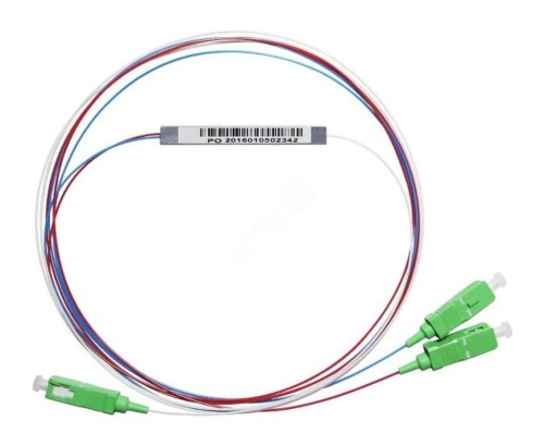 PLС сплиттер 1х2, 0.9мм, SC/APC | код 09-0402 | SUPRLAN