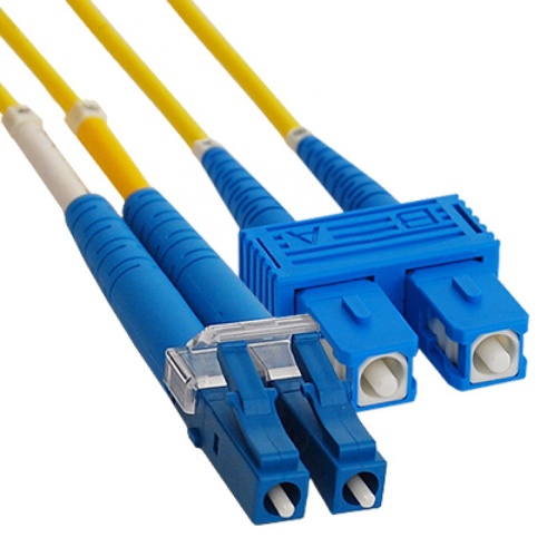 Патч-корд оптический переходной (SM), 9/125 (OS2), LC/UPC-SC/UPC, (Duplex), LSZH, 1м | код 50-2409 | REXANT Патч-корд оптический переходной (SM), 9/125 (OS2), LC/UPC-SC/UPC, (Duplex), LSZH, 1м | код 50-2409 | REXANT