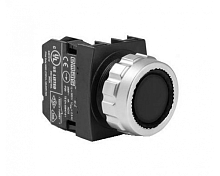 Кнопка круглая без фиксации, черная (2Н3), H202DH | код H202DH | EMAS