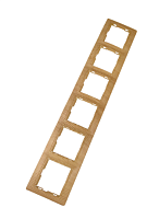 Рамка 6 постовая горизонтальная ЭКО (сосна) Таймыр TDM | код SQ1814-0234 | TDM