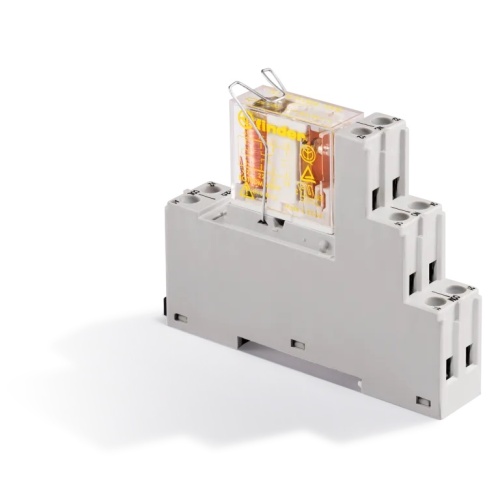 Интерфейсный модуль (сборка 50.12.9.012.5000 + 95.05.7SMA), электромеханическое реле безопасности, 2CO 8A, контакты AgNi+Au, питание 12В DC, категория защиты IP20, винтовые клеммы, металлическая клипса | код 481290125007SMA | FINDER Интерфейсный модуль (сборка 50.12.9.012.5000 + 95.05.7SMA), электромеханическое реле безопасности, 2CO 8A, контакты AgNi+Au, питание 12В DC, категория защиты IP20, винтовые клеммы, металлическая клипса | код 481290125007SMA | FINDER