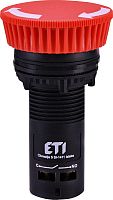 Кнопка монобл. грибок ECM-T10-R (отключение поворотом, 1NO, красная) | код 004771482 | ETI