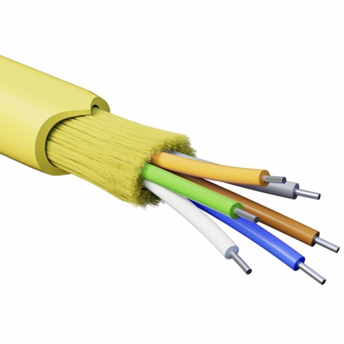 Кабель волоконно-оптический, распределительный, арамидные упрочняющие нити, для внутренней прокладки, нг(A)-HFLTx, 8 ОВ, категорияOS | код RNDT9C8YL03 | DKC Кабель волоконно-оптический, распределительный, арамидные упрочняющие нити, для внутренней прокладки, нг(A)-HFLTx, 8 ОВ, категорияOS | код RNDT9C8YL03 | DKC