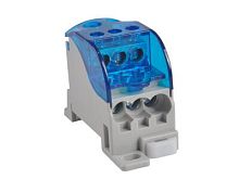 Распределительный блок на DIN-рейку РБЛ Лесенка-160 1П 160А (1x70+1x16/6x16) HLT | код 081-07-009 | HLT