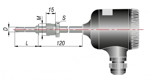 Датчик температуры ДТХ-RS ДТС045М-100М.0,5.120.МГ.RS | код 131463 | ОВЕН Датчик температуры ДТХ-RS ДТС045М-100М.0,5.120.МГ.RS | код 131463 | ОВЕН