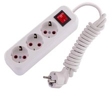 Удлинитель 3х2м с заземл. 16А IP20 с выкл. LEZARD 720-0302-302