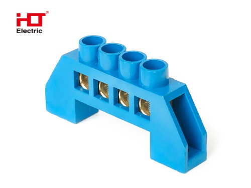 Шина N нулевая в изоляторе ШНИ-8х12-4-КС-синий HLT | код 081-04-015 | HLT Шина N нулевая в изоляторе ШНИ-8х12-4-КС-синий HLT | код 081-04-015 | HLT