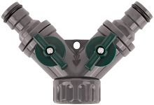 Распределитель 2-х канальный пластиковый FIT 77425