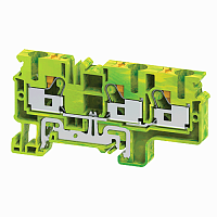 Клемма заземляющая push-in OptiClip CPG-10-TRIPLET-PE-I-(0,5-10)-PEN | код 331861 | КЭАЗ