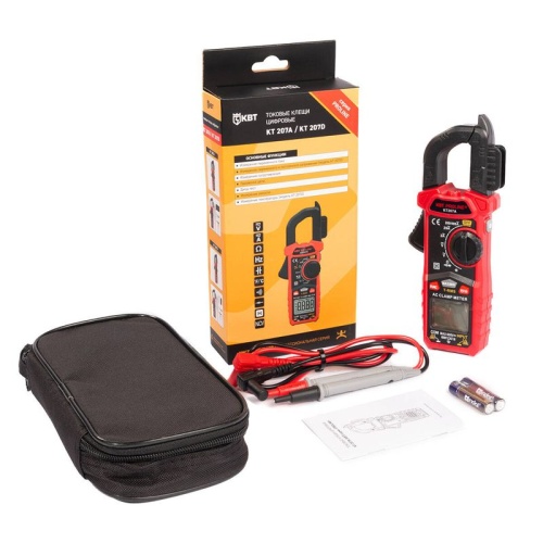 Клещи токовые цифровые KT 207A серия PROLINE | код 91919 | КВТ фото 4