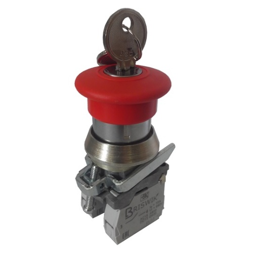 Выключатель Briswik КЕ 211/1м -С красный 2но+0нз Гриб Ключ с фикс IP66 УХЛ2 10А | код aT-PV-6Ai-0222 | Briswik Выключатель Briswik КЕ 211/1м -С красный 2но+0нз Гриб Ключ с фикс IP66 УХЛ2 10А | код aT-PV-6Ai-0222 | Briswik