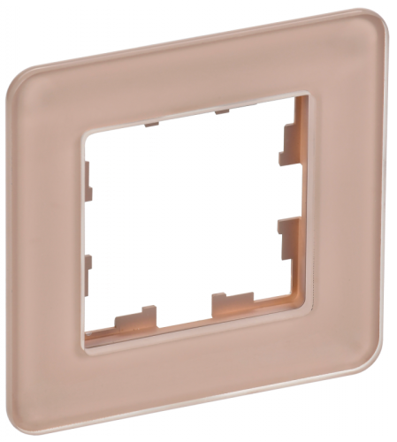BRITE Рамка 1-мест. РУ-1-2-Бр стекло дым. RE IEK | код BR-M12-G-41-K97 | IEK BRITE Рамка 1-мест. РУ-1-2-Бр стекло дым. RE IEK | код BR-M12-G-41-K97 | IEK