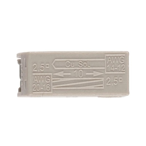 Клеммы монтажные для подключения светильников PTC-2P 224-101 400V 24A 0,5-2,5 mm2 / 100 шт. | код 5051294 | JazzWay фото 2