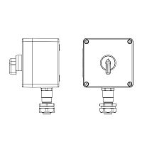 Взрывозащищенный пост управления из полиэстера CPE-P-03-(1xKB54(20))- 1xKAEPM2MHK-20(C)1Ex d e IIC Т5 Gb / Ex tb IIIC T95°C Db IP66/КЗ/ШЗ | код 2231.031.22.11A | DKC