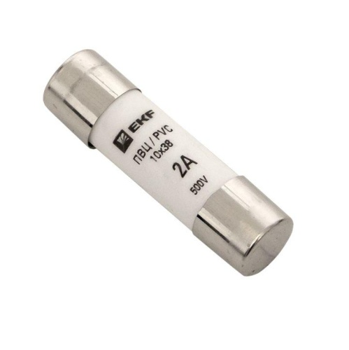 Плавкая вставка цилиндрическая ПВЦ (10х38) 2А PROxima | код pvc-10x38-2 | EKF Плавкая вставка цилиндрическая ПВЦ (10х38) 2А PROxima | код pvc-10x38-2 | EKF