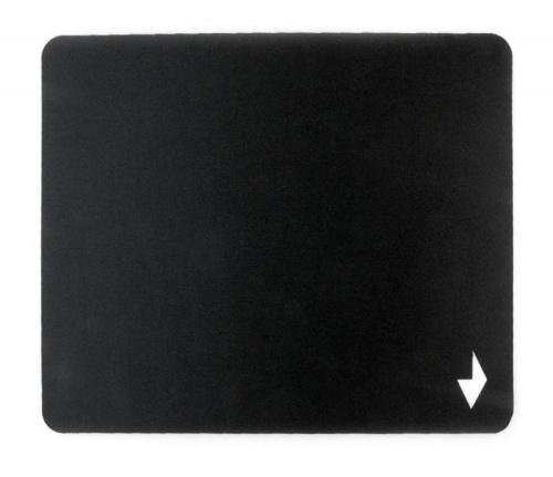 Коврик для мыши Gembird MP-BLACK, чёрный, размеры 220*180*1мм, полиэстер+резина | код MP-BLACK | Gembird