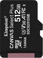 Флеш карта microSDXC 512GB Kingston SDCS2/512GBSP Canvas Select Plus w/o adapter | код 1401309 | Kingston