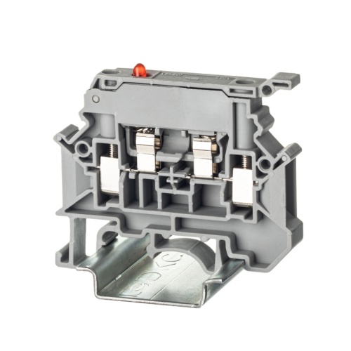 Клемма для предохранителя, винтовой зажим, 2 точки подключения, индикация 24В, 4 кв.мм, серая | код TUR-4-HESILED24 | DKC Клемма для предохранителя, винтовой зажим, 2 точки подключения, индикация 24В, 4 кв.мм, серая | код TUR-4-HESILED24 | DKC