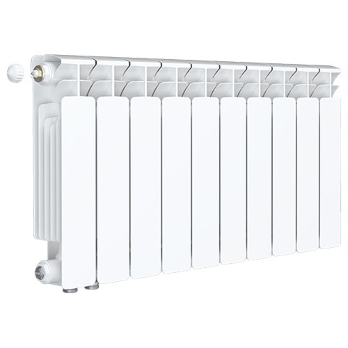 Радиатор биметаллический MONOLIT VENTIL MVR 500 - 8 секций нижнее правое подключение (MVR 500 - 8) | код RG008N0D2KP60L | Rifar