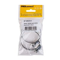 Хомут червячный 40-60-0,7 мм, (упак. 2 шт) PROconnect | код 07-0640-8 | PROCONNECT