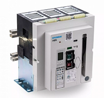 Воздушный автоматический выключатель (RUS) HGN25B 3H M2C2S2 54N BA EL (3 пол., 2500А, 100kA, AC380/415В, мот.привод 220В, реле GPR-LP (50Гц), с вкл. катушкой и незав. расц. 220В) | код 13.07.01.1.000428 | HYUNDAI