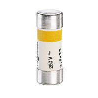 Бытовой цилиндрический предохранитель - 8,5x23 мм - с индикатором - 6 А | код 011406 | Legrand