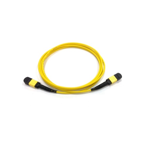 Сборка кабельная MPO-MPO, 12 волокон OS2, тип B (Key Up-Key Up), низкие потери, LSZH, 30 м, желтая | код LAN-12M-12M/OS2B-30 | LANMASTER