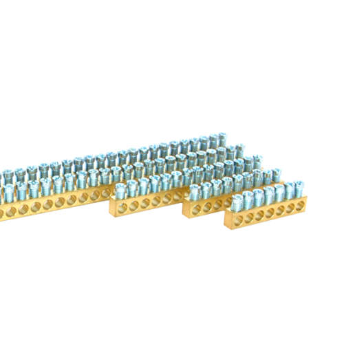 Латунная шина с винтовыми зажимами Morek BB147 147x1,5_16mm?, 63A, 690V | код MAD0147E21 | MOREK