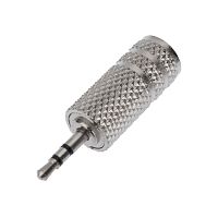 2.5 мм стерео штекер - 3.5 мм стерео гнездо металл REXANT | код 14-0105 | REXANT