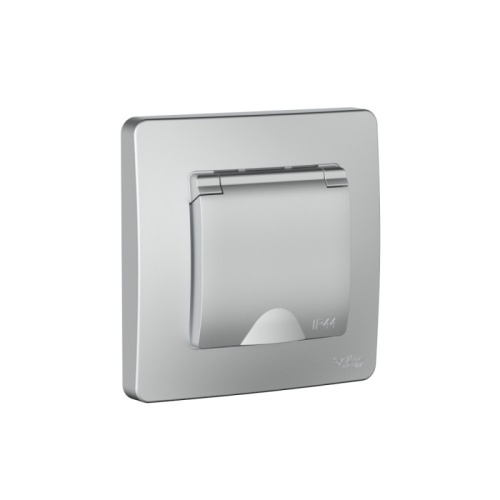 BLANCA С/У IP44 РОЗЕТКА с заземл. со шторк., с крышкой, 16А, 250В, АЛЮМИНИЙ | код BLNRS441113 | Systeme Electric BLANCA С/У IP44 РОЗЕТКА с заземл. со шторк., с крышкой, 16А, 250В, АЛЮМИНИЙ | код BLNRS441113 | Systeme Electric