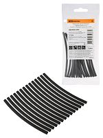 Набор трубок термоусаживаемых, клеевых Моноцвет, черный 3,2/1,0 TDM | код SQ0548-3203 | TDM