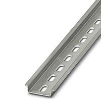 DIN-рейка, с перфорацией NS 35/ 7,5 BLK PERF 2000MM | код 0801759 | PHOENIX CONTACT