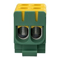Клемма вводная силовая распределительная КВС 6-50кв.мм 2-рядная PE желт./зел. Rexant 11-2114
