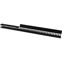 Органайзер 48U глубиной 179 мм, для шкафов LANMASTER DCS шириной 800 мм, 2 шт. в компл., черный | код LAN-DC-CB-48Ux8-VO18 | LANMASTER
