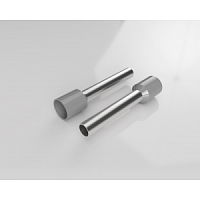 Наконечник кабельный, трубчатый, изолированный, удлиненный, S=4мм, L=26мм, серый | код 06.600.2827.0 | Wieland