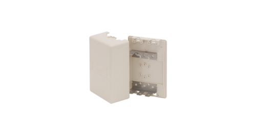 Бокс настенный распределительный NIKOMAX, на 3 плинта (до 30-ти пар), с кронштейнами, пластиковый, 150х105х56мм, бежевый | код NMC-WBPL3-P | NIKOMAX Бокс настенный распределительный NIKOMAX, на 3 плинта (до 30-ти пар), с кронштейнами, пластиковый, 150х105х56мм, бежевый | код NMC-WBPL3-P | NIKOMAX