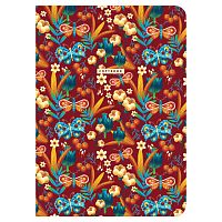 Тетрадь 60 л. в клетку обложка SoftTouch, бежевая бумага 70 г/м2, сшивка, В5 (179х250 мм), PATTERN, BRAUBERG, 403813 | код 403813 | BRAUBERG