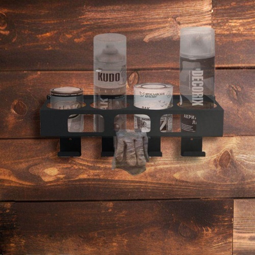 Держатель-органайзер для покрасочных работ, настенный, черный, | код 38-0654 | REXANT фото 2