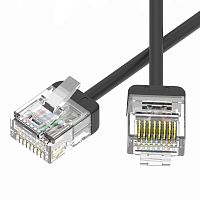 Патч-корд неэкранированный Ultra SLIM CAT6 U/UTP 4х2, 32 AWG, LSZH, чёрный, 5м | код RN6UU4550BK-32 | DKC