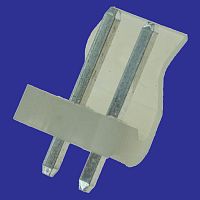 Разъём питания низковольтный RUICHI PWL-02 наклон 3.96 мм, 2 контакта | код 55100 | Ruichi