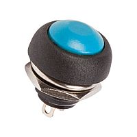 Выключатель-кнопка 250V 1А (2с) OFF-(ON) Б/Фикс синяя Micro REXANT | код 36-3051 | REXANT