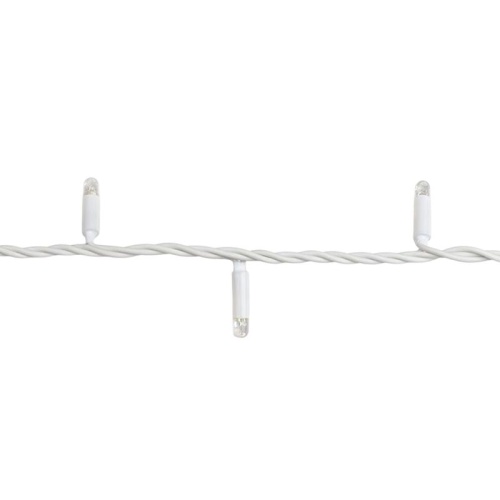 Гирлянда светодиодная ULD-F90PRO S10M-100/TWK WW 10м без вилки с эффектом мерцания соединяемая 100 светодиодов тепл. бел. свет (2400К) IP67 провод бел. Uniel UL-00013246 фото 2