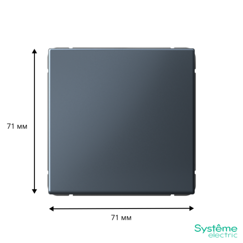 ARTGALLERY 1-клавишный ВЫКЛЮЧАТЕЛЬ КНОПОЧНЫЙ, механизм, быстрозажимные клеммы, ГРИФЕЛЬ | код GAL000715S | Systeme Electric фото 2