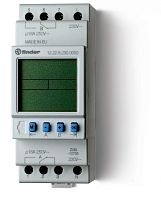 Реле времени цифровое недельное, монтаж на рейку 35мм, 2СO 16A, питание 24В АC/DC, ширина 35.8мм, степень защиты IP20 | код 122200240000 | FINDER