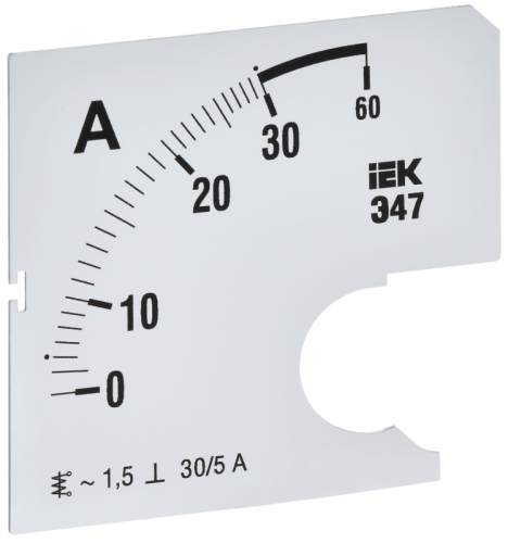 Шкала смен. для амперметра Э47 60/5А-1,5 72х72мм IEK | код IPA10D-SC-0060 | IEK Шкала смен. для амперметра Э47 60/5А-1,5 72х72мм IEK | код IPA10D-SC-0060 | IEK