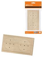 Накладка на бревно деревянная универсальная НБУ 1Пх2 92х167 мм, береза TDM | код SQ1821-0416 | TDM